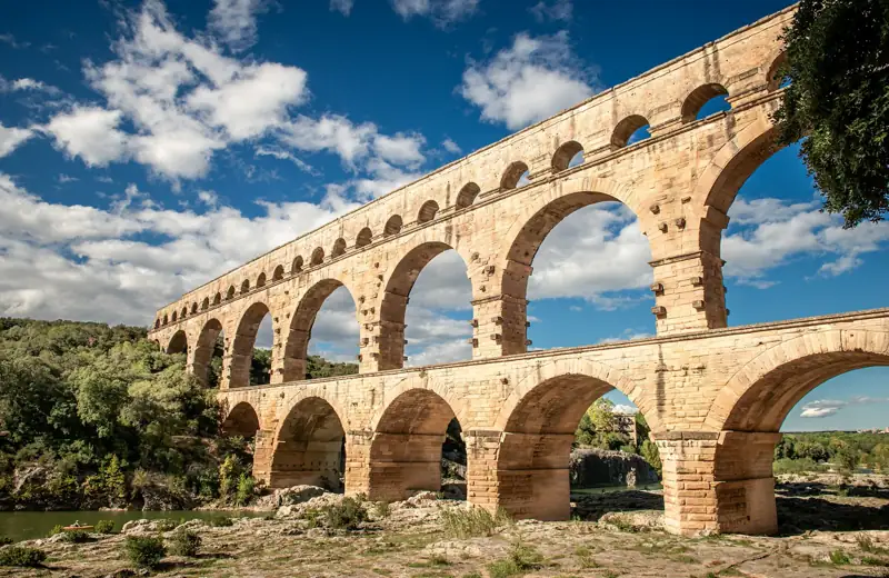 Le Pont du Gard au-dessus du Gardon
